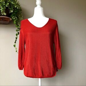 Casual Studio orange rust sweater long‎ sleeve top
